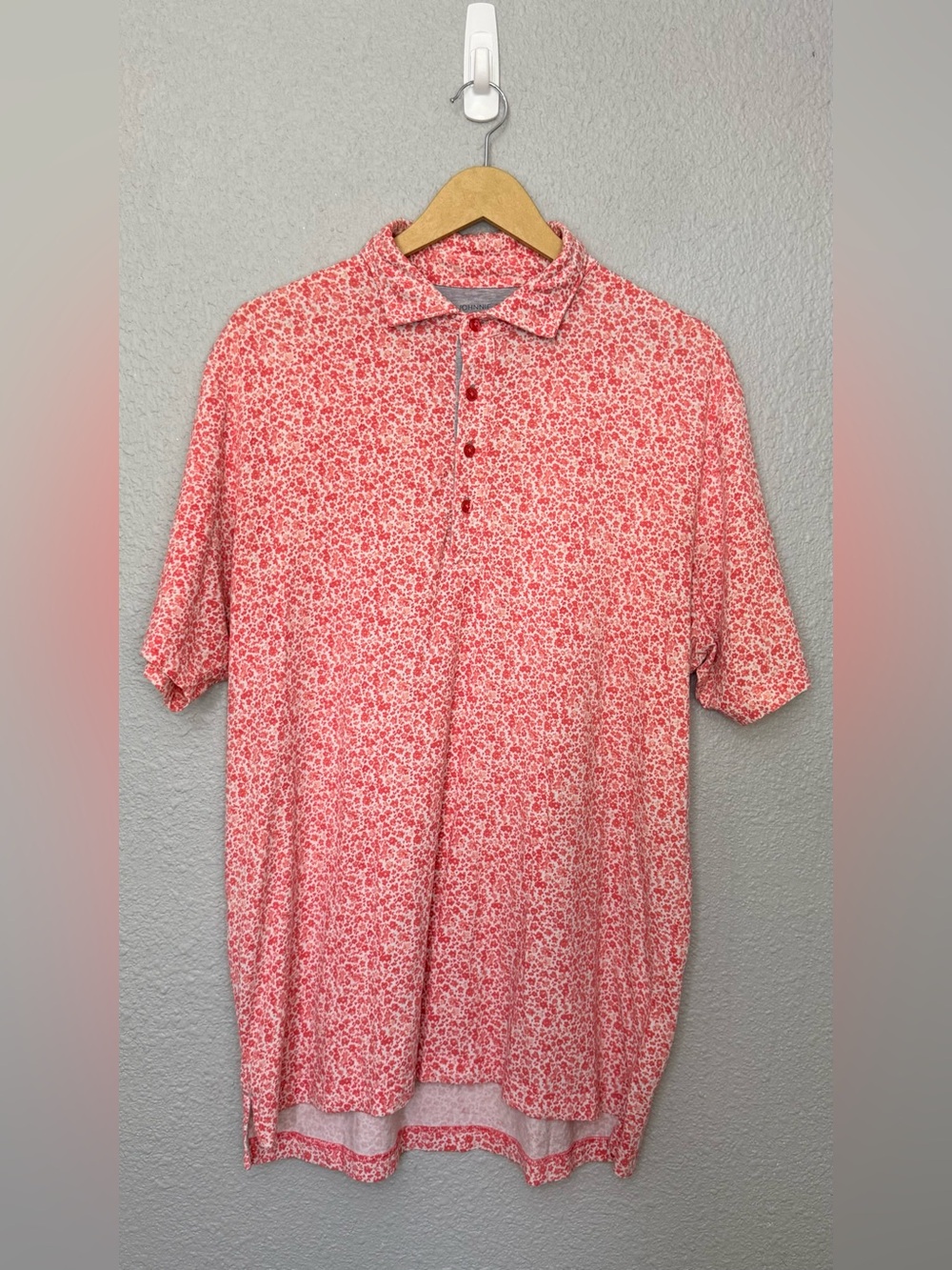 Johnnie-O | Linxter Daisy Printed Golf Polo | Size Large